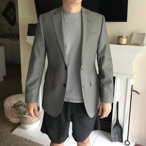 jf j.ferrar Slim Fit Grey Suit Jacket